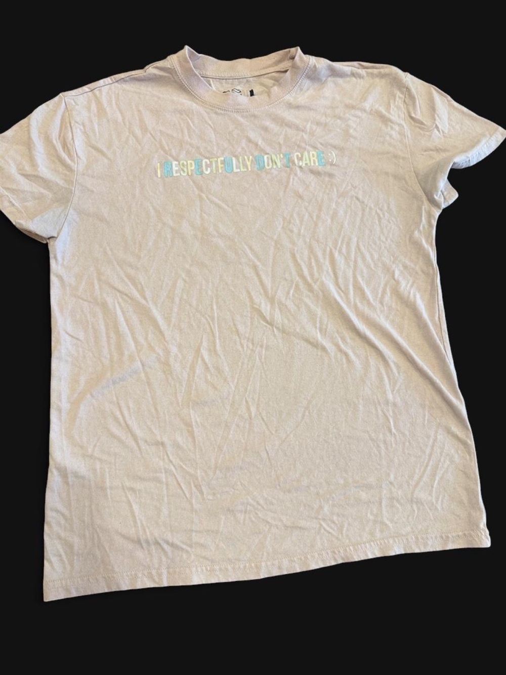Isaac Morris I Respectfully Don’t Care Graphic Tee Size M